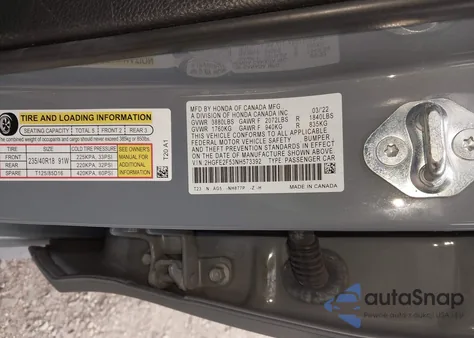 2022 Honda Civic Sport from USA, damaged, VIN 2HGFE2F53NH573392